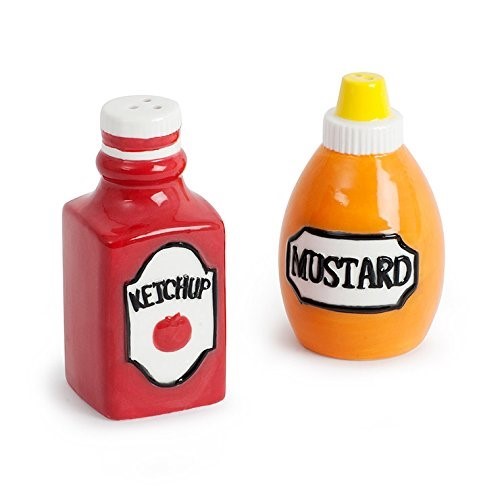 Balvi - Set sale pepe Ketchup & Mustard ceramica